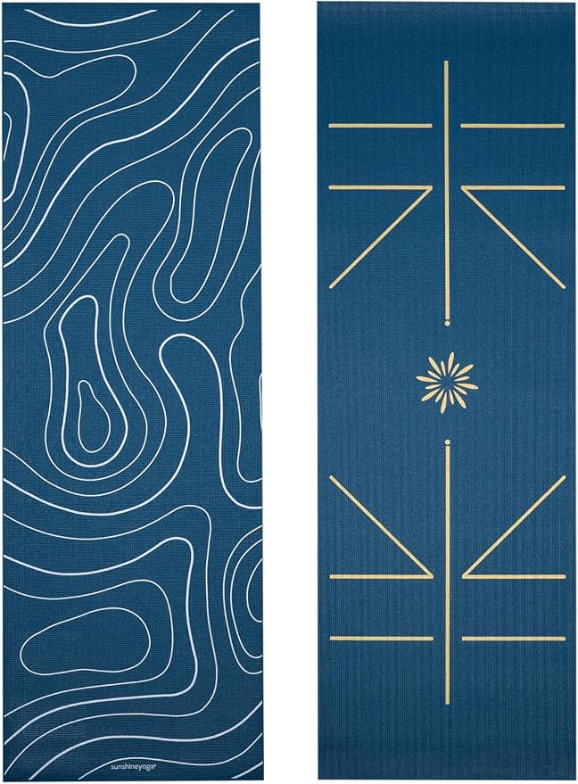 Ascend 6mm Thick Yoga Mat, 72x24in | Premium Non Slip Exercise Mat for Pilates, Workout, Stretching, Fitness, Training - Gym Mat for Home and Studio