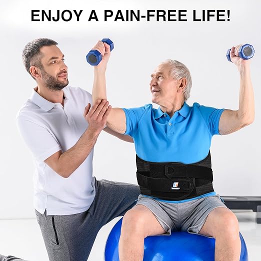 Plus Size Back Brace for Lower Back Pain Relief with Dual Pulley System | 11inch Back Support Brace for Men and Women with Removable Ergonomic Bionic Vertebra Plate,for Herniated Disc,Scoliosis-(XXL)