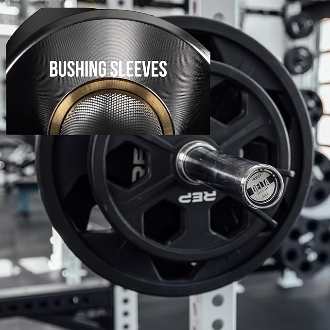 Rep Fitness Barbells- Choose between the Teton Training Barbell (15 or 20KG), Delta Mixed-Use Bar (20KG), Badlands Powerlifting Barbell (20KG)