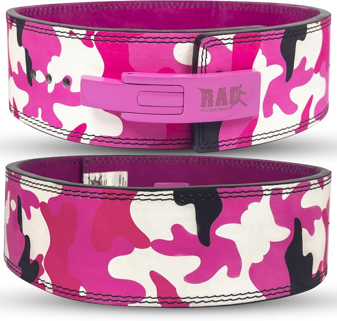 RAD Lever Weight Lifting Gym Belt for Men & Women Size 63 TO107 CM,Thick 10MM & Width 4 Inch Lever Powerlifting Belts for Women Dead Lift Workout Belt Leather Weight Lifting Lever Gym Squat Belt