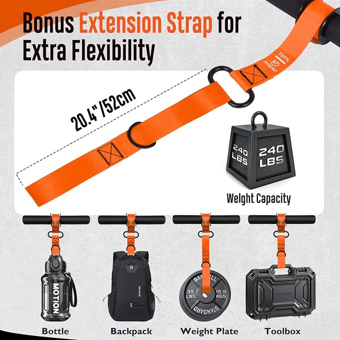 FitBeast Forearm Strengthener & Forearm Exerciser, Wrist Roller | Forearm strength trainer with thick handle and adjustable strap. Ideal for grip strength, muscle building and rehabilitation.