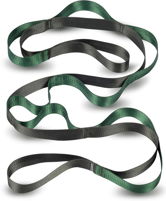 Acozycoo Stretching Strap with Loops for Physical Therapy,Yoga Strap for Stretching,Home Workout,Pilate & Flexibility Training,Non-Elastic Exercise Stretch Band for Hamstring,Leg Stretcher Belt,Flexibility Fascia