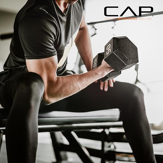 CAP Barbell Cast Iron Hex Dumbbell | Multiple Options