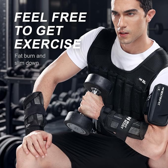 Ankle Wrist Weights 4lb/10lb/15lb/20lb/25lb/30lb BeatBoost Adjustable Leg Arm Weights for Men Walking Pilates Exercise Workout Gym Aerobics