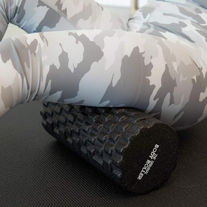 The Original Body Roller - High Density Foam Roller Massager for Deep Tissue Massage of The Back and Leg Muscles - Self Myofascial Release of Painful Trigger Point Muscle Adhesions - 13" Black