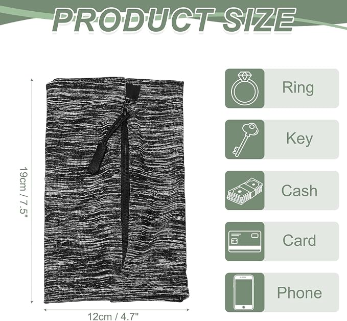 Running Armband Sleeve, Running Armband Phone Holder Elastic Universal Lightweight Cell Phone Arm Band with Zipper M & Grey - Fit for (Hiking/Cycling/Exercise Workout)