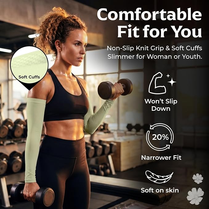 SportsTrail Cooling Arm Sleeves for Men & Women – Breathable, UV Sun Protection, Sports Arm Sleeves for Women, Men & Youth
