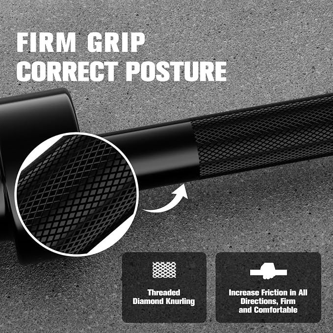 RitFit Barbell Weight Set - 4/6FT Olympic Barbell with Weight Plates (55-115LB Total) - Weightlifting Equipment for Squats, Curls, Deadlifts, Presses, Hip Thrusts