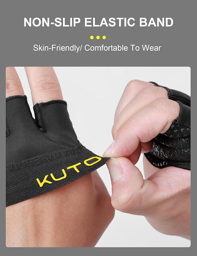 KUTOOK Weight Lifting Gloves for Women Gym Workout Gloves with Palm Protection & Extra Grip Breathable Exercise Gloves for Men Fitness