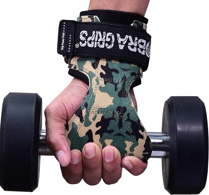 Cobra Grips Weight Lifting Gloves with Adjustable Neoprene Padded Wrist Wraps - Heavy Duty Alternative to Power Lifting Hooks for Deadlifts