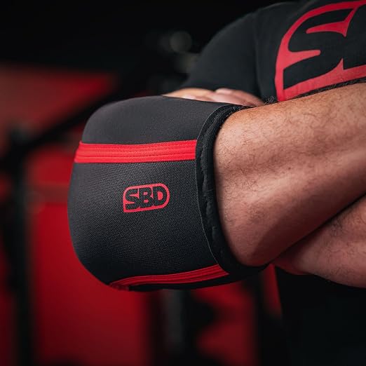 SBD Elbow Sleeves – Maximum Support & Compression with Full Mobility – Strength Training & Powerlifting, Made in Great Britain