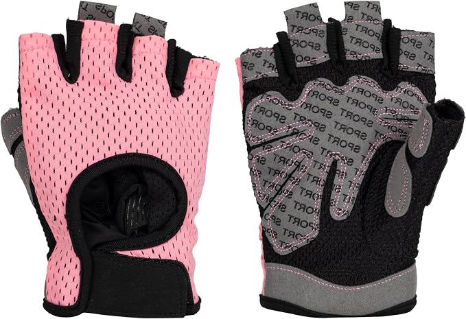 Workout Gloves for Men Women Fingerless Exercise Gloves with Anti-Slip Palm | Weightlifting Gloves for Women,Breathable Gym Cycling Yoga Gloves with Palm Padding