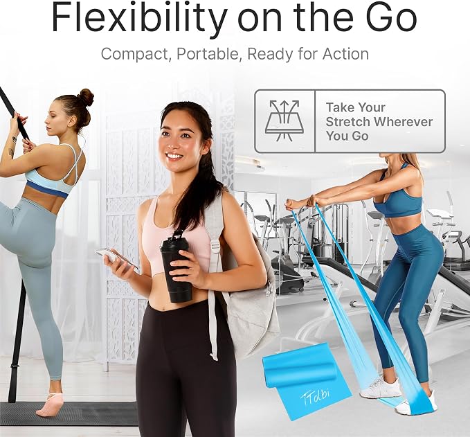 Leg Stretcher Strap with Door Anchor and Resistance Band, Splits Trainer | Home Flexibility Trainer for Splits, Ballet, Dance, Cheer, Yoga, Gymnastics, Pole and Taekwondo, Kids to Adults, All Levels