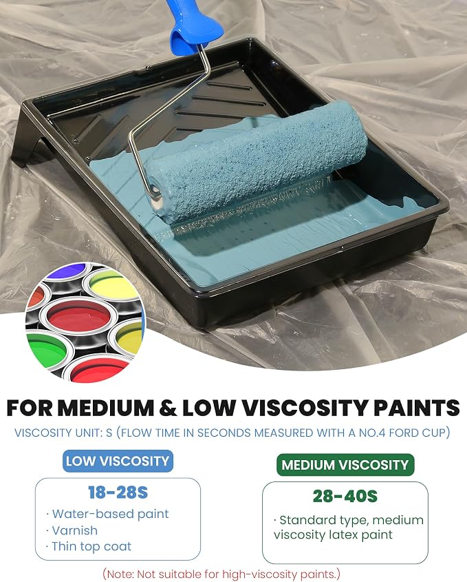 VOOMEY 9 Inch Woven Polyester Textured Paint Roller Covers-15 Pack | 3/8 Nap Roller 9 Inch Ultra-high Coverage Roller Covers for Smooth and Textured Rough Surfaces