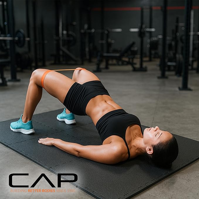 CAP Puzzle Exercise Mats | 1/2” Thick EVA Interlocking Foam Tiles for Home Gym Flooring | Multiple Options