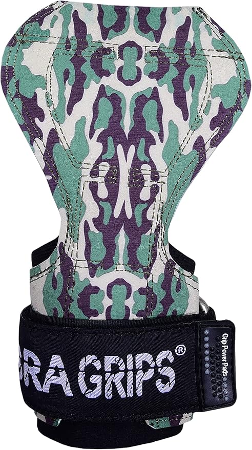 Cobra Grips Weight Lifting Gloves with Adjustable Neoprene Padded Wrist Wraps - Heavy Duty Alternative to Power Lifting Hooks for Deadlifts