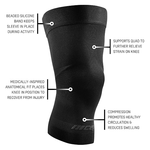 CEP Light Support Knee Sleeve, Black, Unisex, S