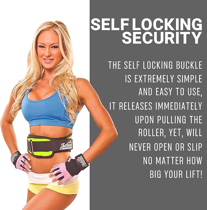 Schiek Sports Model 2004 Nylon 4 3/4" Weight Lifting Belt - Black