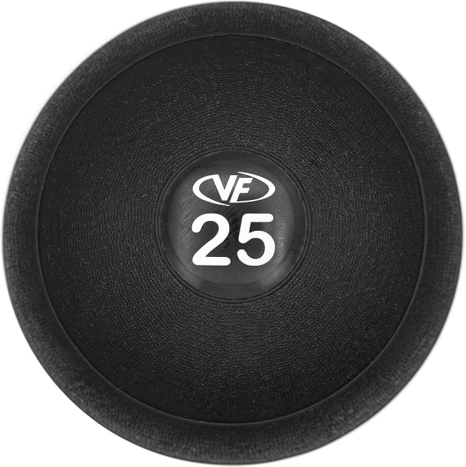 Valor Fitness Slam Ball - Durable Weighted Ball for Crossfit, Strength Training, HIIT, and Cardio Workouts, Non-Bounce Design, Multiple Weights Available