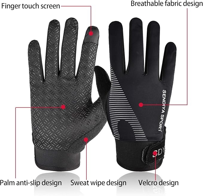 YHT Workout Gloves, Full Palm Protection & Extra Grip, Gym Fishing Fencing Gloves for Weight Lifting, Training, Fitness, Exercise (Men & Women)
