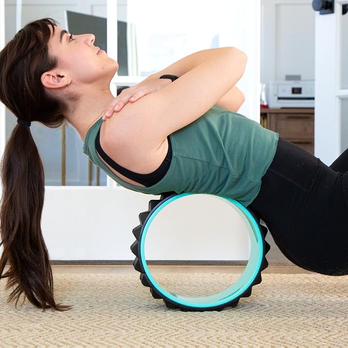 Chirp Wheel XR 10" Acupressure Back Roller for Muscle Relief, Mint | Acupressure Back Roller, Spinal Traction Wheel, Foam Roller for Trigger Points, Deep Tissue Back Massager, 10 Inch