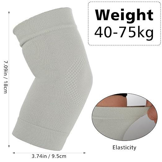 Sibba Elbow Compression Sleeve, 2 Pairs Arm Support Elbow Sleeves, Tennis Elbow Compression Support Sleeve, Elbow sleeve for weightlifting, Elbow Pads for Sports Protection And Pain Relief (Gray, 1 Pair)