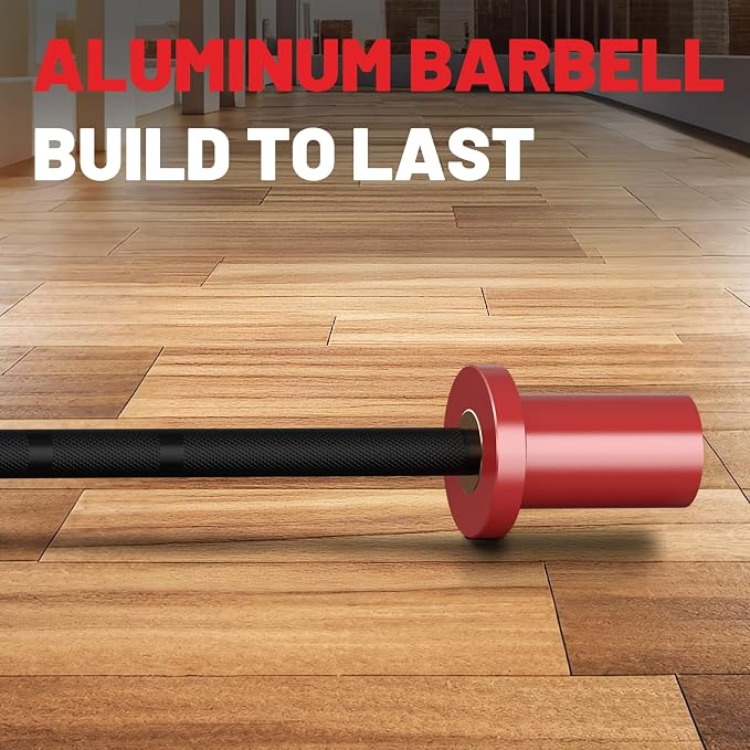 5LB Mini Barbell Bar 4ft Technique Training Barbell For Beginner Women kid | PAPABABE 5LB Mini Barbell Bar 4ft Technique Training Barbell for Beginner Women kid 2-inch Plate Barbell for Home Gym Fitness