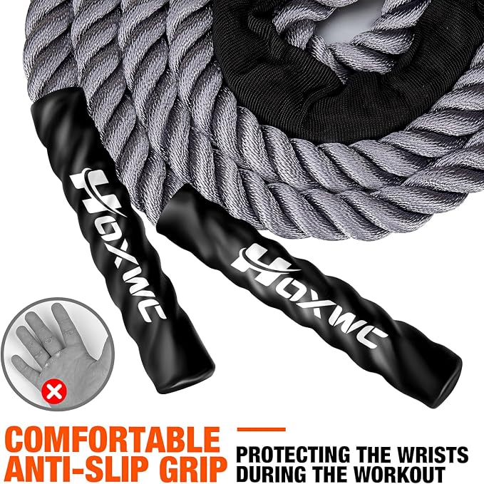 HOXWC Jump Rope, Weighted Jump Rope for Fitness, Heavy Skipping Ropes for Men Women, Home Gym Workout Equipment Set, Suitable for Boxing, Cardio, Training Muscles, Full Body Exercise Weight Loss at Home