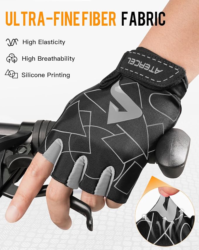 ATERCEL Cycling Gloves, Bike Gloves for Men Women, Bicycle Glove for Cycling, Workout, Gym, Training, Weight Lifting Outdoor, Mountain Bike, and Riding