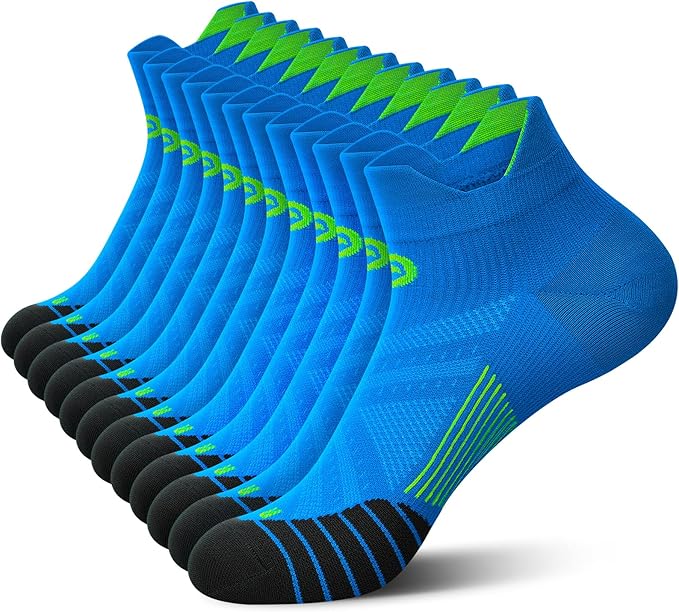 Compression Socks for Men Women Ankle Running Socks for Plantar Fasciitis | Low Cut Athletic Ankle Socks with Ankle & Arch Support for Running, Cycling, Golf, Work, Plantar Fasciitis Relief