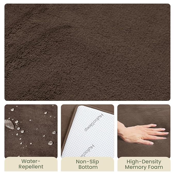 Baby Play Mat for Floor,Extra Large 71"×79" Playpen Mat for Toddler,Infant,Kids,1.3" Thick Non-Slip Nursery Rug,Water Repellent Soft Padded Activity Mats for Tummy Time(Dark Brown)