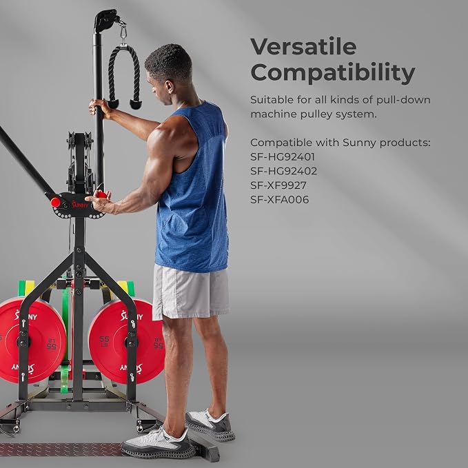 Sunny Health & Fitness Power Cage Squat Rack Attachments for Home Gym | Strength Training, Expanded Workout Variety, Durable Construction, Secure Fit, Quick Installation, Versatile Exercise Support