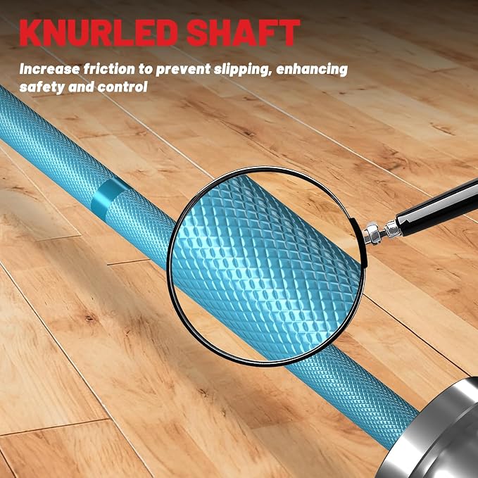 5LB Mini Barbell Bar 4ft Technique Training Barbell For Beginner Women kid | PAPABABE 5LB Mini Barbell Bar 4ft Technique Training Barbell for Beginner Women kid 2-inch Plate Barbell for Home Gym Fitness