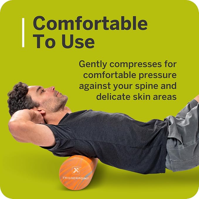 TriggerPoint Foundation Roller - Premium EVA Foam Muscle Recovery and Flexibility Roller, Soft Compression for Injury Prevention, Travel-Friendly, Ideal for Athletes