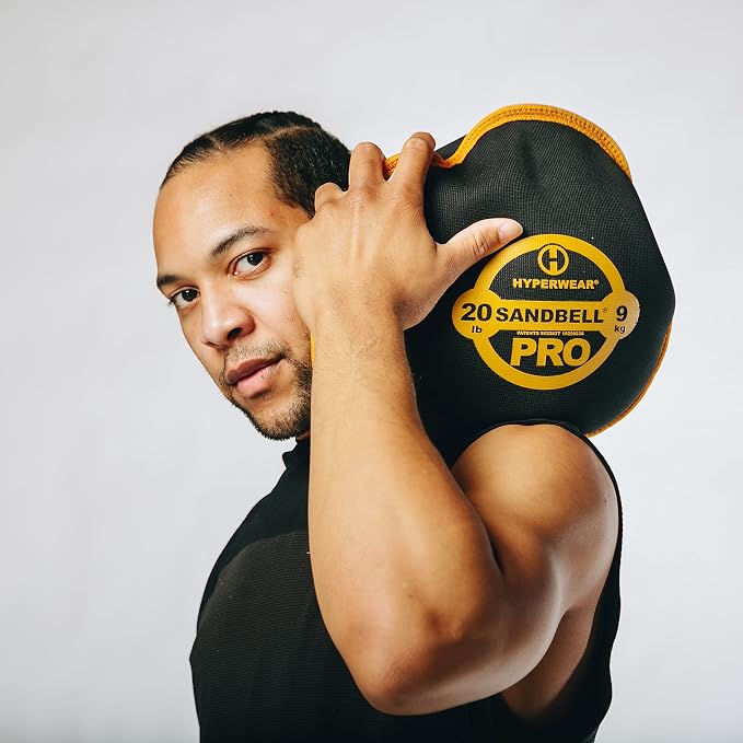 HYPERWEAR SandBell PRO - Empty - No Sand Included - Durable Vibrant Fitness Sandbags Available Sizes 6-70lbs