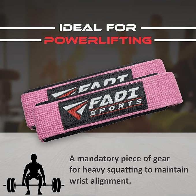 Lifting Wrist Straps for Weightlifting, Bodybuilding, Powerlifting & Deadlifts – 24 Inch Cotton Straps with Padded Neoprene for Strength Training & Grip Support