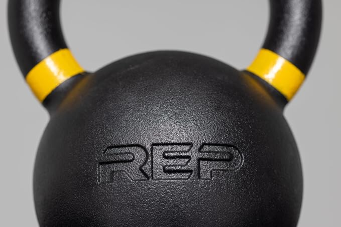 REP Fitness Single Kettlebells Weight Range, Cast Iron, Strength Training, Power Workout Equipment, Home Gym, Free Weights, Dumbbell Alternative, Exercise, Men, Women