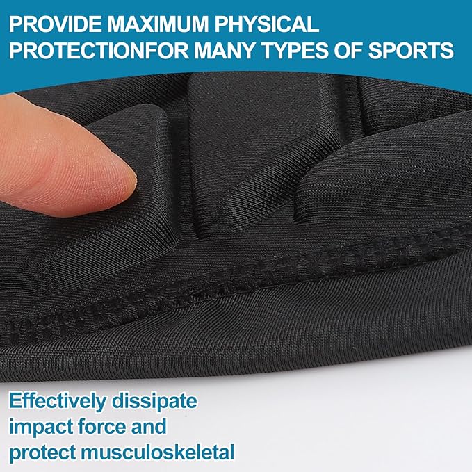 Padded Arm Sleeves Elbow Forearm Crashproof Pads Compression Protection for Football Volleyball Basketball 2 Pack