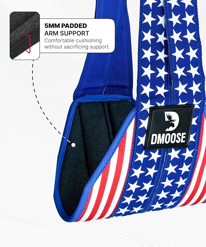 DMoose Fitness Hanging Ab Straps for Pull Up Bar & Core Strength Training - Soft Padded Exercise Straps for Ab Swing & Leg Raises, Hang Bar Strap with 2 Steel Carabiners - Abs Equipment for Home & Gym