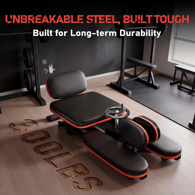 Rigel Leg Stretcher, 220LBS Leg Stretch Machine, Heavy Duty Steel Frame Equipment Splits Machine, Leg Stretching Training Machine for Home Gym Split Machine Training Fitness