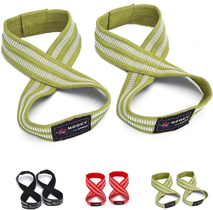Figure 8 Lifting Straps for Deadlift,Weightlifting,Strongman,& Cross Training Strong Weightlifting Wrist Wraps