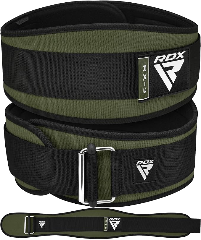 RDX Weight Lifting Belt AUTO LOCK, 6.5” Padded Back Support, Men Women Gym Fitness Strength Training, Bodybuilding Powerlifting Weightlifting Workout, Deadlift Squat, Pro Exercise Equipment
