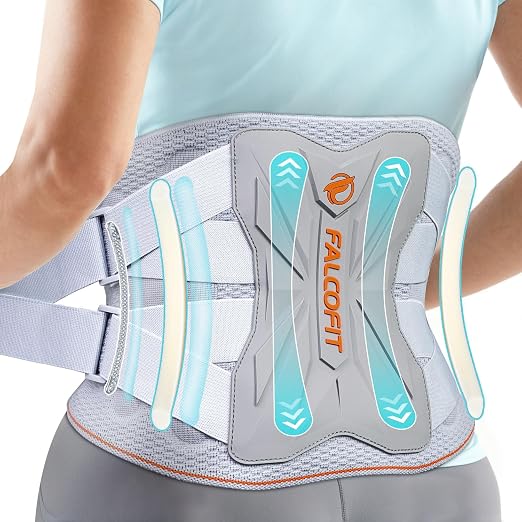 Back Brace for Lower Back Pain Relief Ergonomic Lumbar Support Belt | 9X Strong Support, Heavy Duty, Breathable, 3D Knitted for Sciatica, Scoliosis, Herniated Disc, Men & Women (Small)