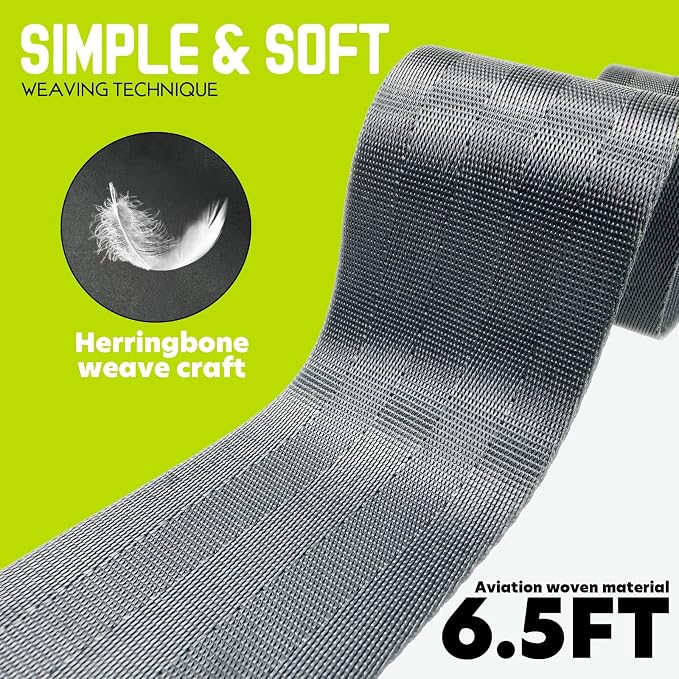 Nordic Hamstring Curl Strap, 6.5FT / 5.6FT Gym Seatbelt and Exercise Straps for Hamstring Stretch Strap & Mobilization Belt,Home Gym Women Men, Lifting Seatbelt Gym