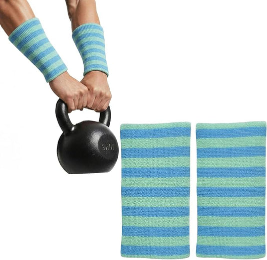 Kettlebell Wrist & Forearm Guards | Impact-Absorbing Wristbands for Kettlebell Training | Protects from Bruises | Breathable & Sweat-Wicking | Unisex Stretch Fit | One Size Fits All (Pair)