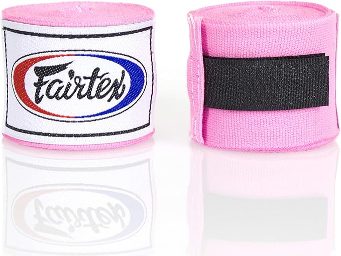 Fairtex HW2 Elastic Cotton Handwraps, 120' and 180" Full Length Hand Wraps-Many Colors