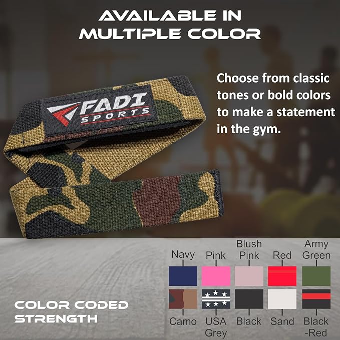 Lifting Wrist Straps for Weightlifting, Bodybuilding, Powerlifting & Deadlifts – 24 Inch Cotton Straps with Padded Neoprene for Strength Training & Grip Support
