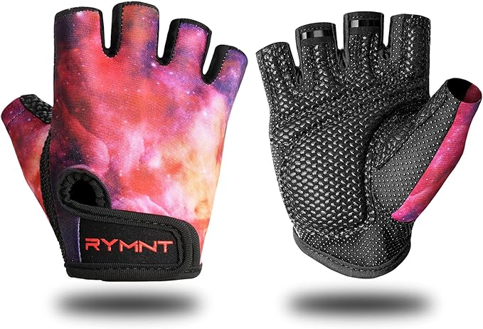 Workout Gloves for Women Men, Weight Lifting Gloves Padded, Full Palm Grip | Gym Grip Gloves for Weightlifting, Rowing, Exercise, Cycling, Dumbbells, Kettlebells, Home Work Out Equipment, Half-finger