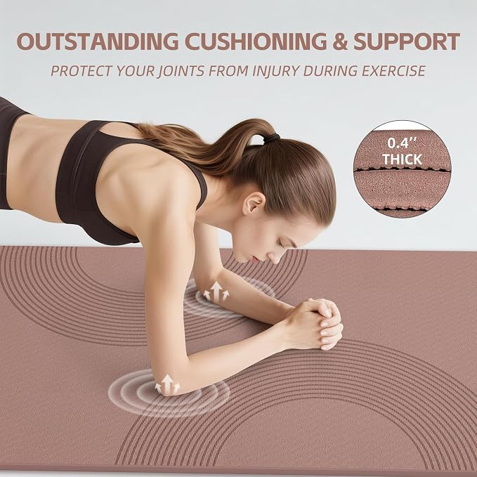 PAIDU Large Yoga Mat, 72"x36"x2/5" POE Non-Slip Exercise Mat | 10MM Thick, POE, non‑slip, ideal for home gym, yoga, pilates, fitness & floor use