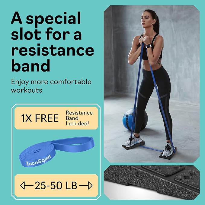 Squat Wedge Block Set of 3/5 - 960 LBS Capacity - Slant Board for Calf Stretching with 5 Stackable Angles - Calf Stretcher Slant Board - Workout Equipment - EPP Material for Exercise Equipment & Physical Therapy